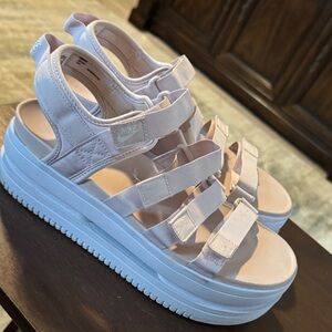 Nike Light Pink Platform Sandals
